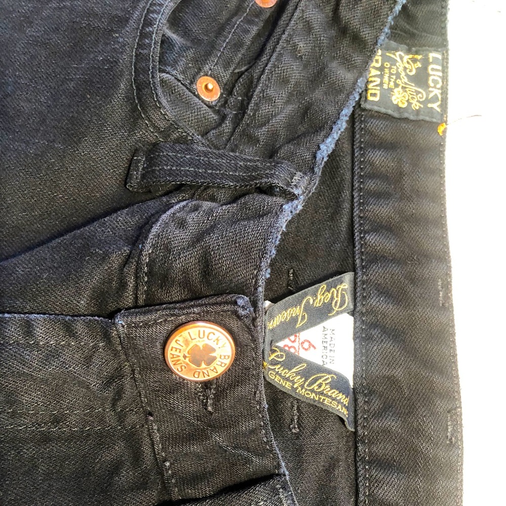 Lucky Brand Black Straight Leg Jeans